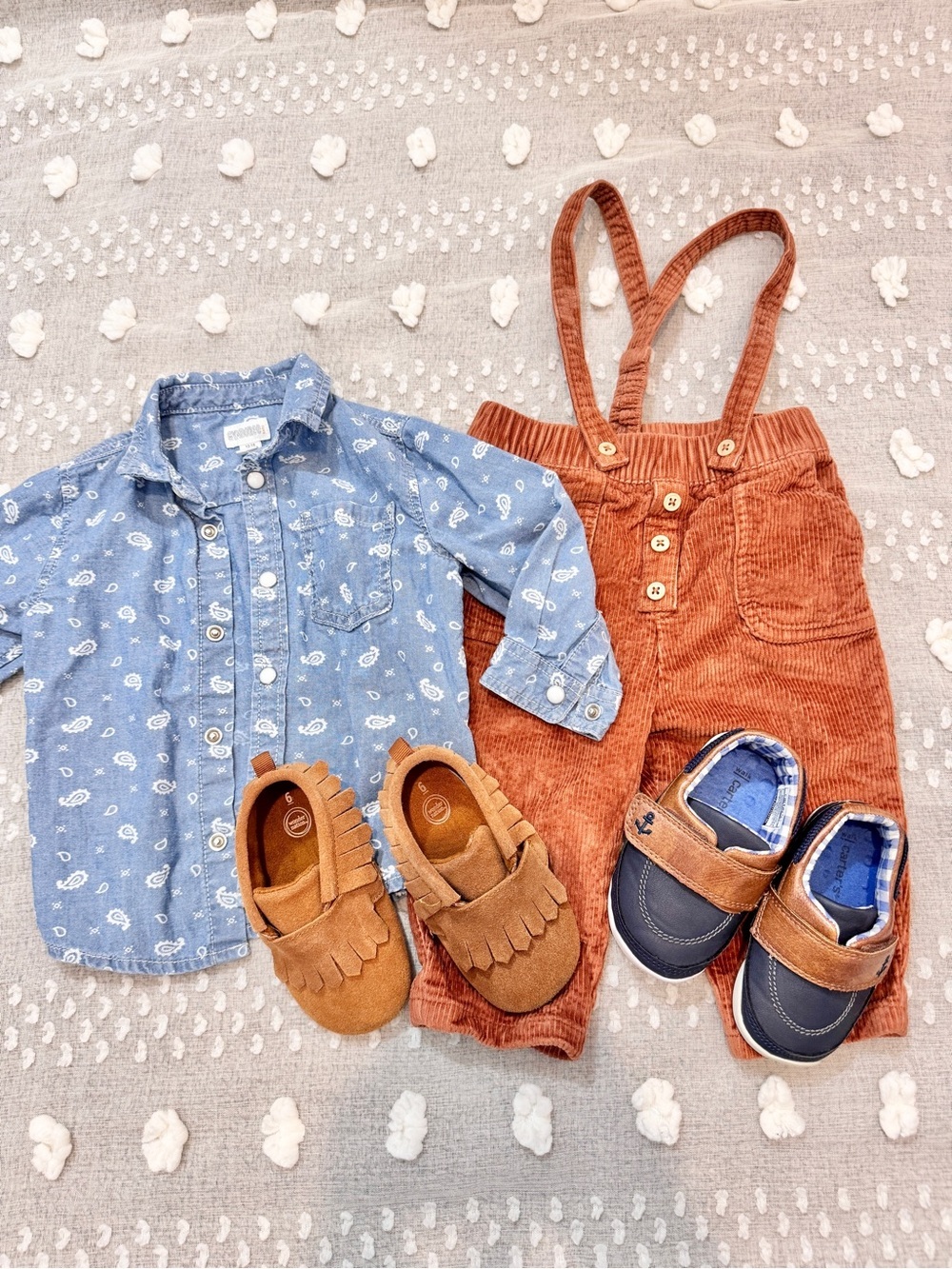Western Cottagecore Toddler Bundle Gymboree Corduroy Carters Moccasin Outfit D64